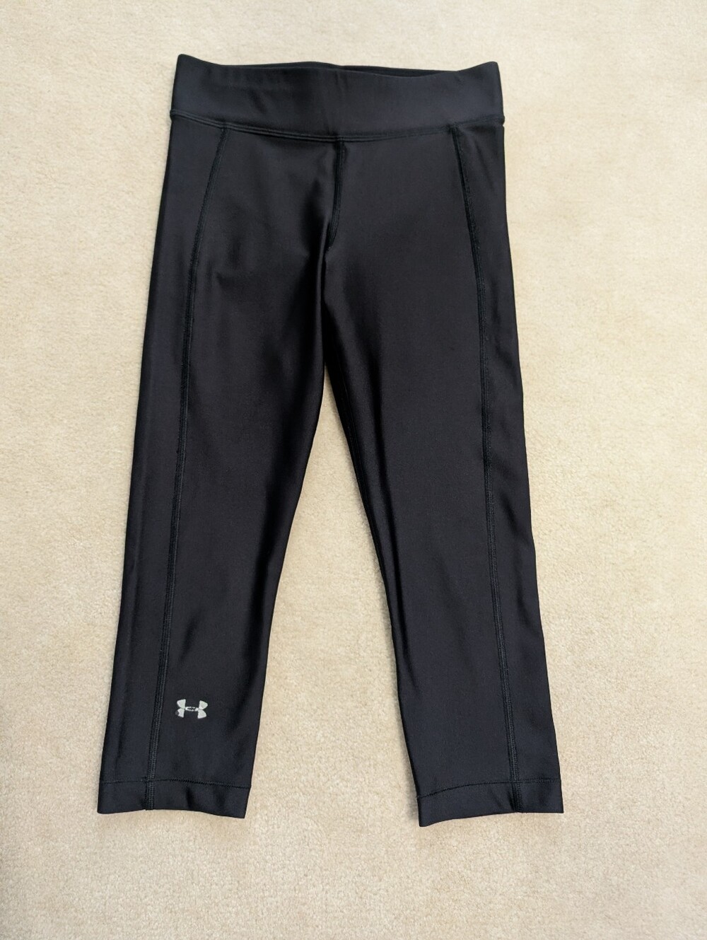 Under Armour Wom Black Cropped Performance Leggings